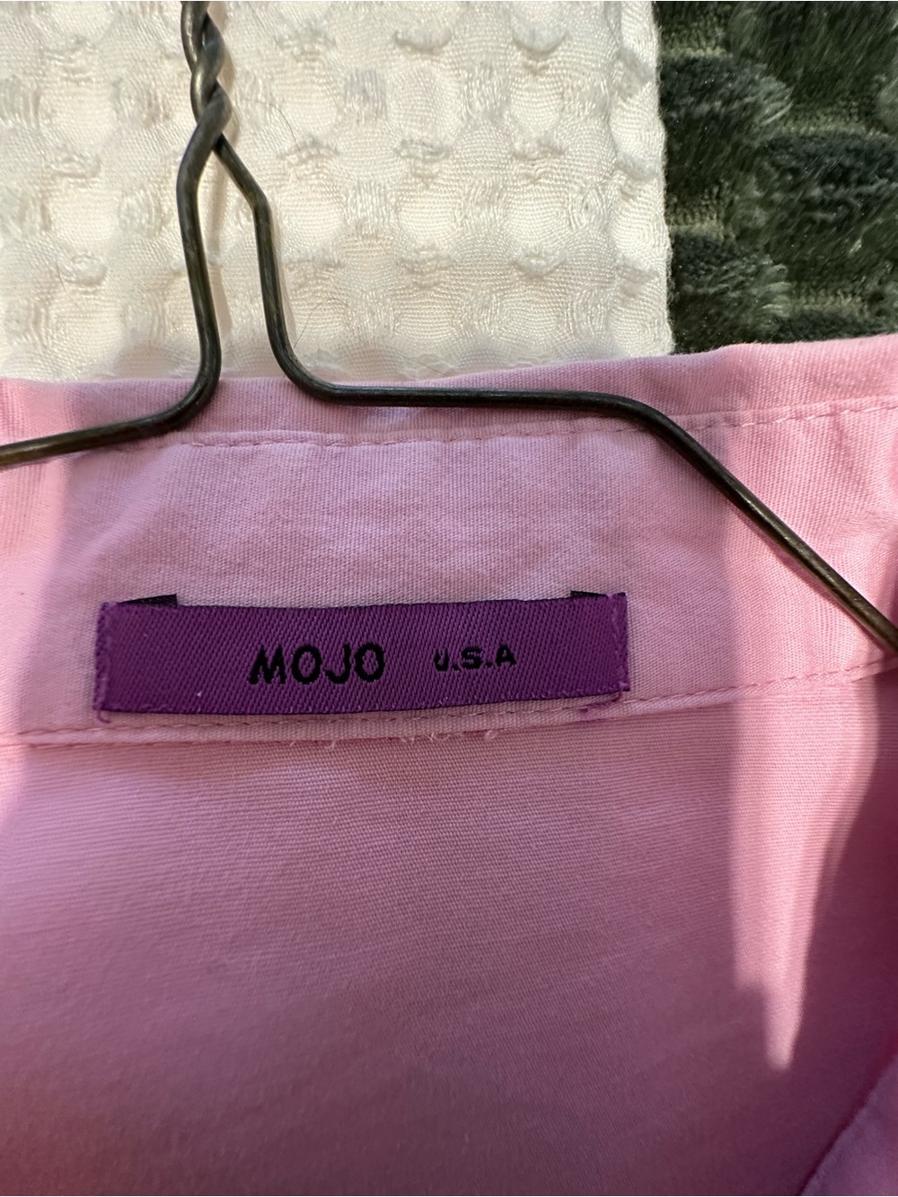 MOJO Pink Button-Down Women's Shirt